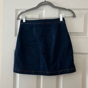 Mini jean skirt